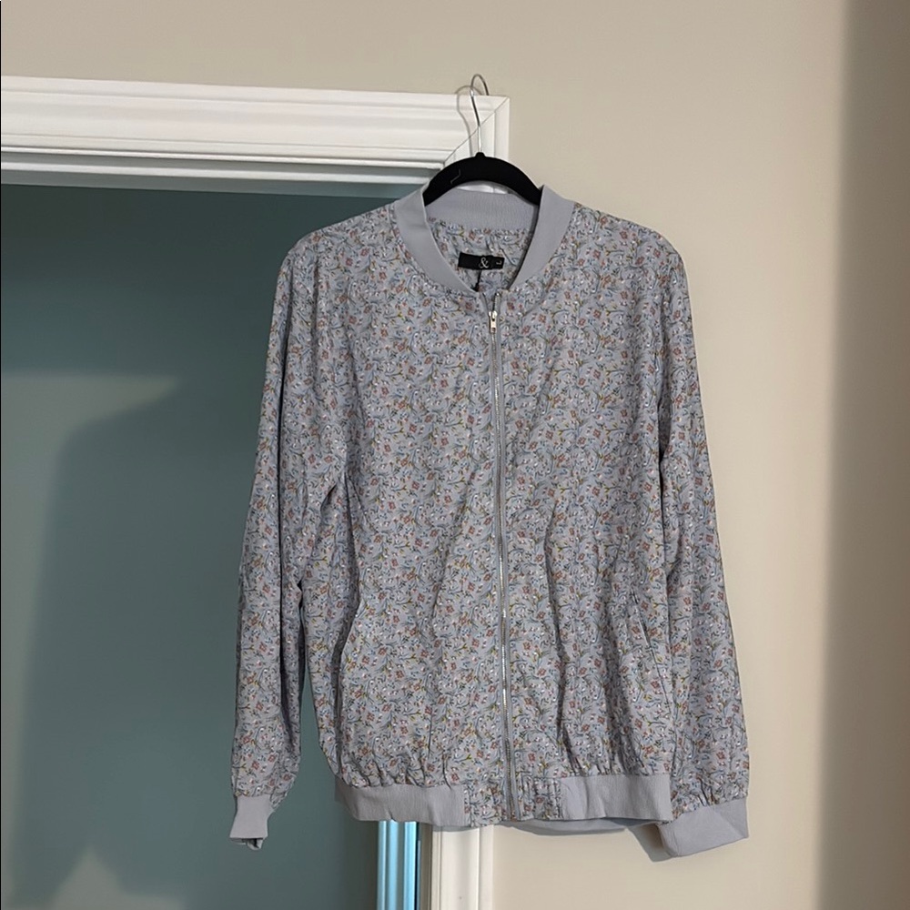 Floral Zip-Up Jacket by Ampersand
